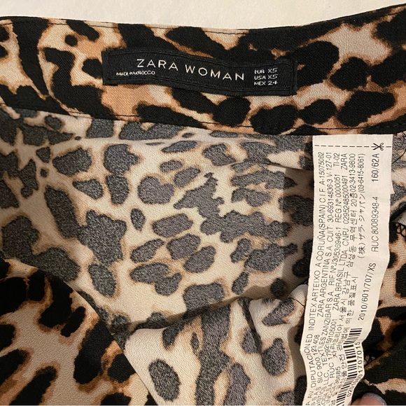 Zara Leopard Print MIDI Skirt - Picture 4 of 6